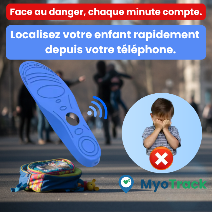 MyoTrack™ Protect - Pack semelle & traceur pour localiser votre enfant